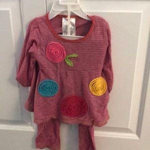 Girls freckles and kitty matching set